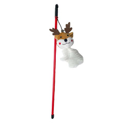 Happy Pet Christmas Cute Reindeer Teaser Cat Toy