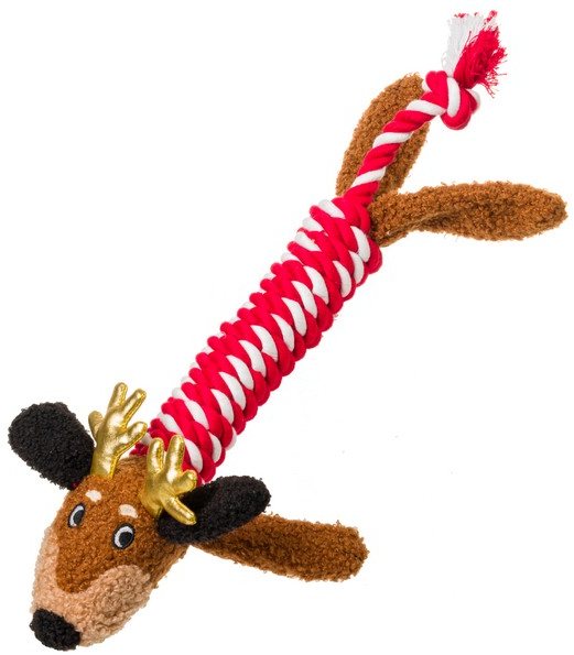 House Of Paws Dachshund Christmas Rope Toy for Dogs