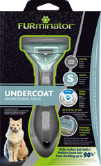 Furminator Undercoat Deshedding Tool for Small Cats with Long Hair