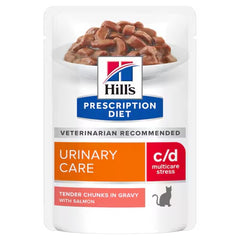 Hills c/d Multicare Urinary Care Stress Wet Cat Food with Salmon