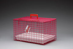 Wire Cat Basket Pink