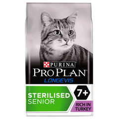 Purina Pro Plan Cat Longevis Senior 7+ Sterilised Dry Cat Food with Turkey