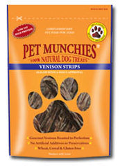 Pet Munchies Venison Strips Dog Treats 75g